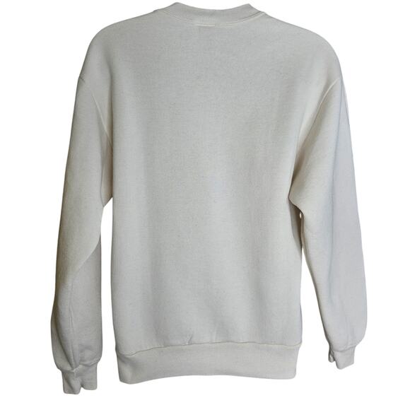 Jerzees Womens Floral Sweatshirt Size Small Retro Sleeve Accent Grandmacore - Picture 5 of 6